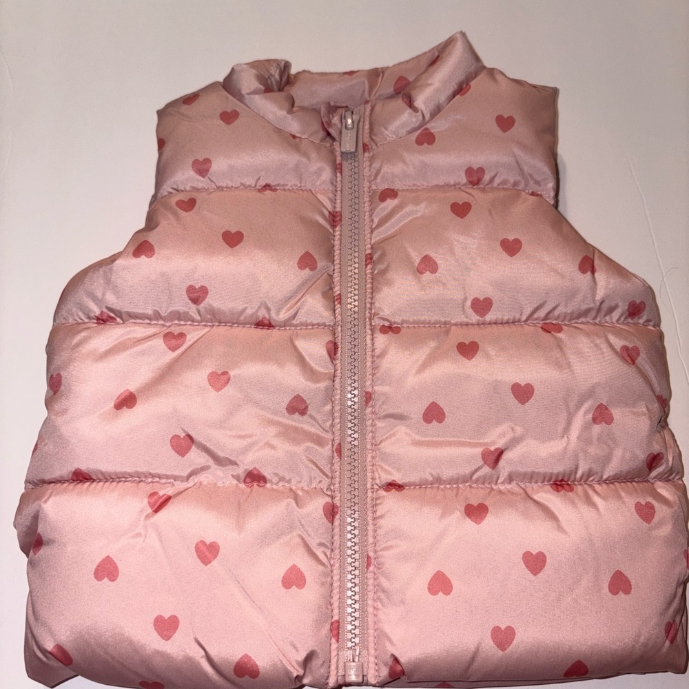 Old Navy Pink Heart Print Vest